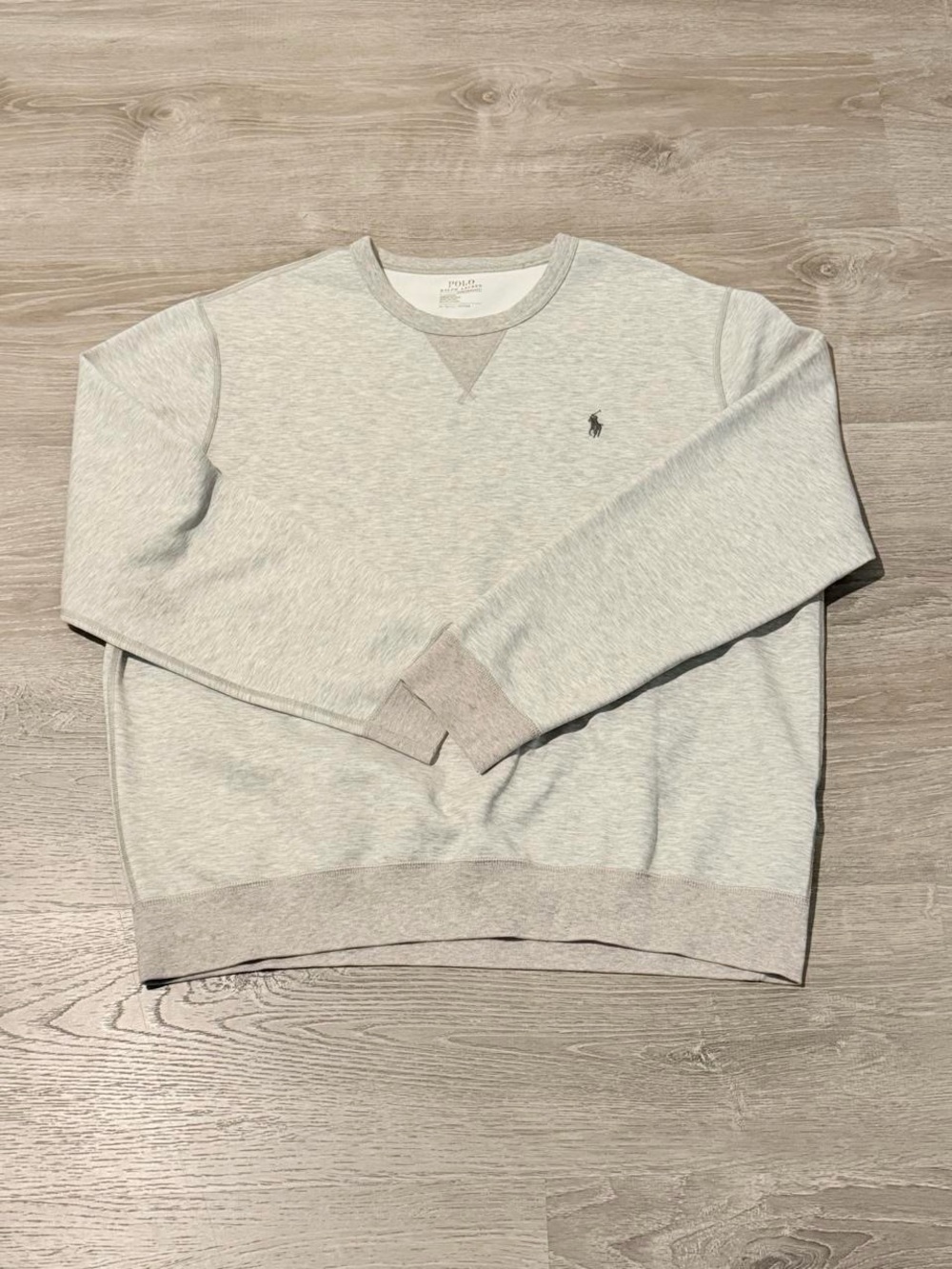 Polo by Ralph Lauren Heather Light Gray Crewneck Sweatshirt